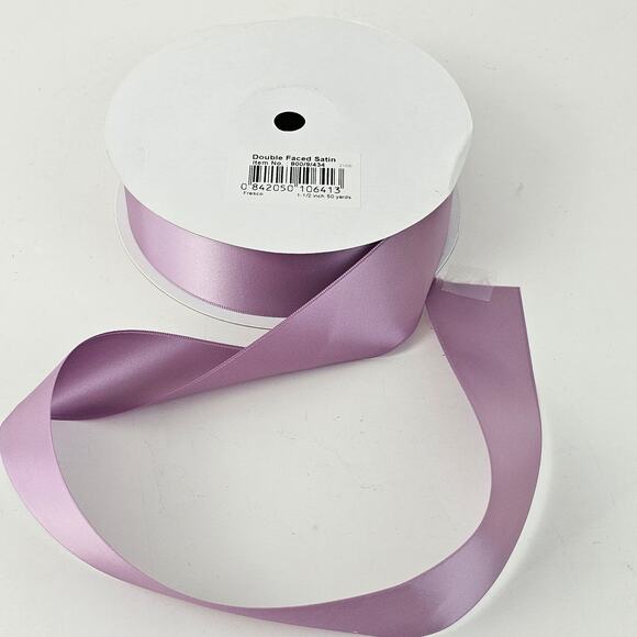 New on Spool Lavender Fresco satin ribbon 1.5 x 48 yards crafts embellishments - Picture 1 of 4
